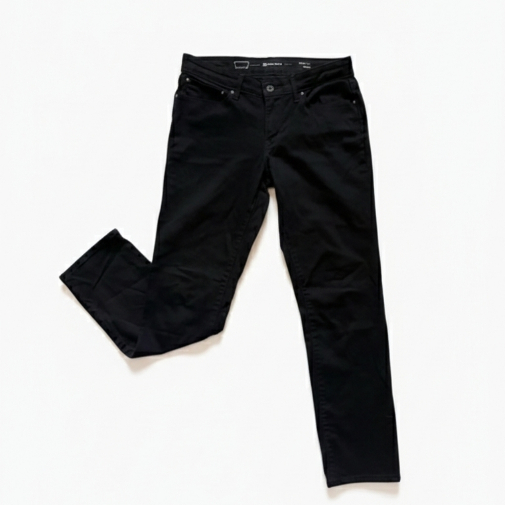 🖤🩶 LEVI’S Women’s Demi Curve Straight Leg Black Denim Jeans 31 🩶🖤